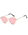 Trendy przyciemniane kolor w kształcie Vintage okulary przeciwsłoneczne Famle w kształcie kropli Ocean Cat Eye okulary przeciwsł