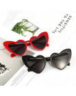 Okulary przeciwsłoneczne damskie oversize  modne oryginalne duże geometryczne serca retro
