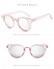 [EL Malus] nowe okrągłe ramki okulary przeciwsłoneczne damskie Retro marka projektant różowy zielony żółty okulary, żeński, moda