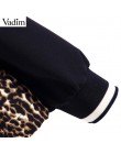 Vadim kobiety leopard bluzy z kapturem zwierząt wzór patchwork kieszenie sznurek krawat swetry damskie casual chic topy HA165