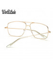 WarBLade w stylu Vintage złoty metalowe ramki okularów mężczyzna kobiet okulary przeciwsłoneczne Retro kwadratowe soczewki optyc