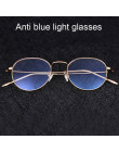 Okulary komputerowe 2019 spektakl ramki blokujące niebieskie światło gogle Anti Glare okulary ramka kobiety okrągłe Clear Lens f