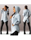 IYAEGE Sudadera Mujer 2019 zima bluzy kobiety list drukuj bluzy Harajuku bluza z kapturem dres tunika pulowerowe topy