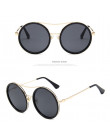 SIMPRECT Retro okrągłe okulary przeciwsłoneczne damskie 2019 luksusowa marka projektant lustrzane okulary przeciwłoneczne wysoki