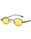 Retro małe owalne okulary przeciwsłoneczne dla kobiet Unisex metalowa rama 2019 w stylu Vintage marka projektant soczewki koloro