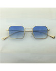 ZUCZUG z łbem sześciokątnym okulary przeciwsłoneczne damskie mała ramka wielokąta okulary mężczyźni marka projektant niebieski r