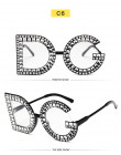 Moda kryształ okrągły diament ponadgabarytowych okulary marka luksusowe DG okulary przeciwsłoneczne damskie okulary przeciwsłone