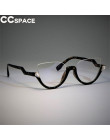Pół ramki kot oko ramki okularów kobiety trendy style CCSPACE projektant mody okulary komputerowe luneta 45159