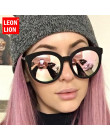 LeonLion 2019 w stylu Vintage luksusowe kobiety okulary cukierki kolor soczewki okulary klasyczne Retro na zewnątrz óculos De So