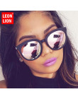 LeonLion 2019 w stylu Vintage luksusowe kobiety okulary cukierki kolor soczewki okulary klasyczne Retro na zewnątrz óculos De So