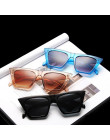 Moda kwadratowe okulary przeciwsłoneczne kobiety projektant luksusowe mężczyzna/kobiety Cat Eye okulary przeciwsłoneczne klasycz