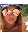 Różowe złoto okulary przeciwsłoneczne damskie męskie odcienie 2019 marka projektant ponadgabarytowych lustrzane okulary przeciwł
