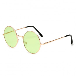 Ładny kolor obiektyw retro okrągłe okulary przeciwsłoneczne osobowość ocean sztuka słońce okulary