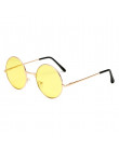 Ładny kolor obiektyw retro okrągłe okulary przeciwsłoneczne osobowość ocean sztuka słońce okulary
