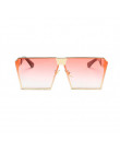 Moda kolor kobiety okulary unikalne Oversize tarcza UV400 gradientu rocznika ramki okularów dla kobiet okularów przeciwsłoneczny