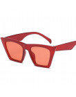 DJXFZLO mały kot oko trójkąt okulary przeciwsłoneczne seksowne kobiety marki w stylu Vintage ramki odcień czerwony lustro obiekt