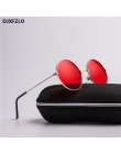 DJXFZLO 2018 modele wybuchu metalowe okrągłe moda morskie soczewki czerwone okulary unisex moda książę lustro UV400