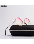 DJXFZLO 2018 modele wybuchu metalowe okrągłe moda morskie soczewki czerwone okulary unisex moda książę lustro UV400