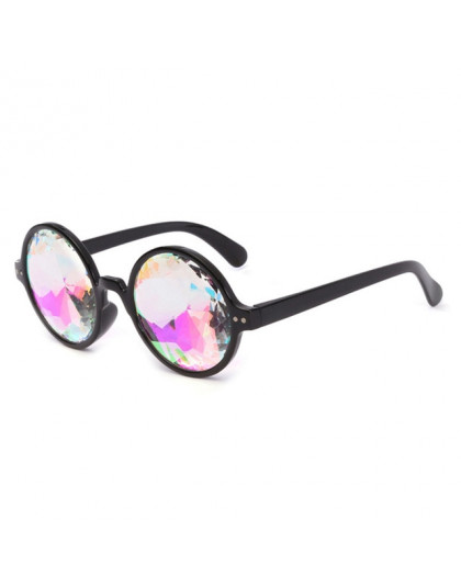 Gorąca sprzedaż okrągłe ramki kalejdoskop kalejdoskop mężczyźni kobiety okulary Rave festiwal stylowe kobieta mężczyzna okulary 