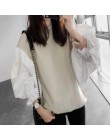 LANMREM 2018 jesień moda nowy okrągły dekolt latarnia rękaw kobiet podział wspólnego krótka bluza japonia i Korea południowa top