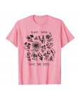 Roślin tych Harajuku Tshirt kobiet na co dzień zapisać pszczoły koszulka bawełniana Wildflower koszulki z nadrukami kobieta Unis