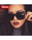 Yoovos 2019 nowy plac okulary przeciwsłoneczne damskie marka projektant Retro lustro modne okulary słoneczne w stylu Vintage odc