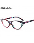 Oulylan Cat Eye okulary do czytania kobiety diament okulary do czytania z dioptrii 1.0 1.5 2.0 2.5 3.0 3.5 4.0 dla mężczyzn kobi