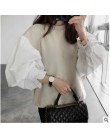 LANMREM 2018 jesień moda nowy okrągły dekolt latarnia rękaw kobiet podział wspólnego krótka bluza japonia i Korea południowa top
