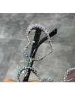 W stylu Vintage serca okulary przeciwsłoneczne kobiety moda luksusowe Rhinestone dekoracji Cat Eye okulary mężczyźni okulary ócu