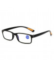Iboode TR90 Ultralight Anti-Blue-Ray okulary do czytania blokujące niebieskie światło okulary do czytania okulary nadwzroczność 