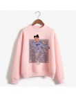 Ariana Grande bluza bez łez z lewej do płakać bluza z kapturem kobiety Cartoon drukuj Harajuku bóg jest kobieta bluzy swetry cie