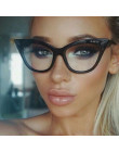 LongKeeper nowa Cat Eye okulary ramka kobiety marka projektant optyczne okulary damskie moda Retro jasne okulary