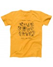 Roślin tych Harajuku Tshirt kobiet na co dzień zapisać pszczoły koszulka bawełniana Wildflower koszulki z nadrukami kobieta Unis