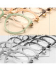 UVLAIK modne okulary korekcyjne przezroczysty obiektyw krótkowzroczność okulary kobiety w stylu Vintage metalowe okulary damskie