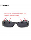 ZXWLYXGX małe kwadratowe okulary przeciwsłoneczne damskie imitacja diamentu śpiewane lasses Retro wieczór okulary krzyż moda oku