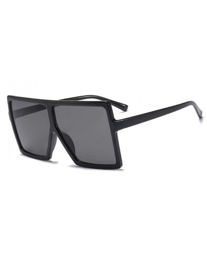 Modne okulary przeciwsłoneczne damskie duże wyraziste oprawki geometryczny kształt kwadratowe czarne brązowe beżowe