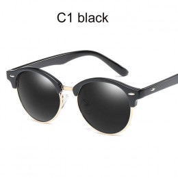 Spolaryzowane okulary przeciwsłoneczne damskie 2019 fajne okrągłe okulary przeciwsłoneczne moda jazdy okulary Lady luksusowa mar