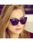 Nowe okulary Cat Eye marka projektant okulary przeciwsłoneczne damskie luksusowe okulary przeciwsłoneczne klasyczne Retro słodki