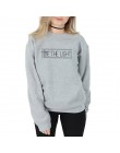 BYĆ LEKKIE Kobiety Bluza i Bluzy Pullover Crewneck Długi Rękaw Harajuku Streetwear Wiara Tumblr Christian Ubrania Topy