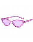 Cat Eye Style przezroczysta oprawa okulary przeciwsłoneczne damskie fioletowy czerwony różowy, lato, akcesoria, na plaży mody ko