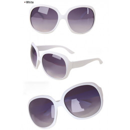 Popularne mody ponadgabarytowych kobiet okulary przeciwsłoneczne w stylu Vintage biały duży owalne damskie okulary przeciwsłonec