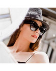 Ikoniczne luksusowe modne okulary oversize kocie geometryczne damskie białe czarne brązowe w panterkę