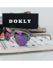 Dokly prawdziwe Polaroized okulary lustro mężczyzn i kobiet spolaryzowane okulary Semi Rimless okulary okulary óculos De Sol