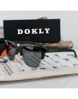 Dokly prawdziwe Polaroized okulary lustro mężczyzn i kobiet spolaryzowane okulary Semi Rimless okulary okulary óculos De Sol