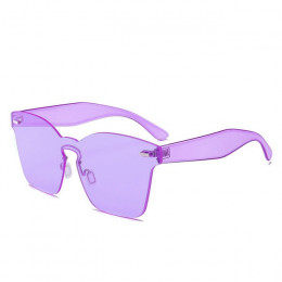 Moda Rimless kwadratowe okulary przeciwsłoneczne damskie marka nowy ponadgabarytowych odcienie okulary przeciwsłoneczne okulary 