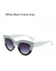 OHMIDA Retro z tworzywa sztucznego Cat Eye okulary przeciwsłoneczne kobieta 2018 nowe mody marki w stylu Vintage panie okulary p