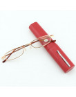 Unisex okulary do czytania z losowy kolor metalowe etui na tubę mężczyźni kobiety okulary do czytania okulary okulary + 1.0 1.5 