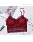 Najnowszy koronki kamizelka bez rękawów seksowny damski szydełkowany Tank Tops bluzka biustonosz Bralette Lady moda Cami Crop To