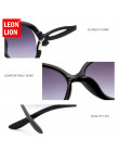 LeonLion 2019 motyl lustro stóp okulary przeciwsłoneczne damskie z tworzywa sztucznego owalne okulary przeciwsłoneczne luksusowy
