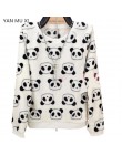 Nowy marka 2017 Harajuku słodkie panda harajuku bluza z kapturem dla kobiet moda wiosna zima wysokiej jakości flaneli pulowerowe